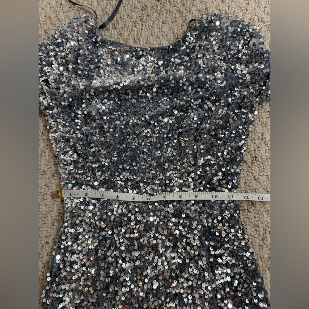 Selfie Leslie Women's Silver and Grey Mini Dress size XS new with tag - Picture 9 of 9